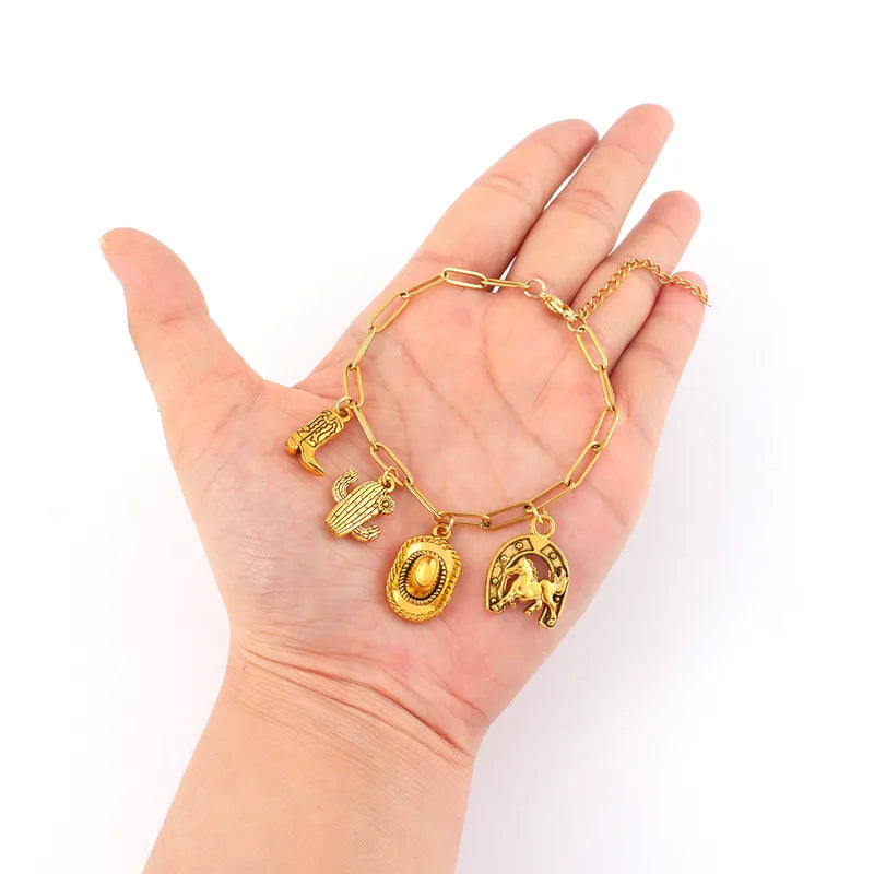 Pulsera Dorada Cowgirl