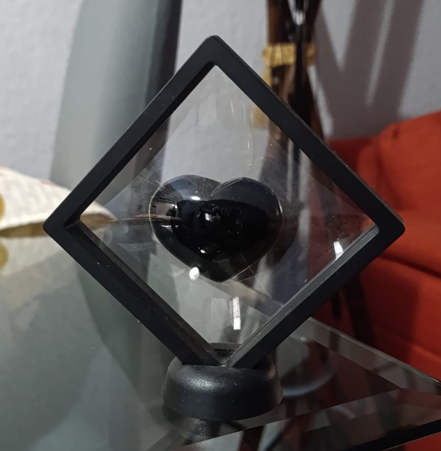 Obsidiana Grande en Forma de Corazón