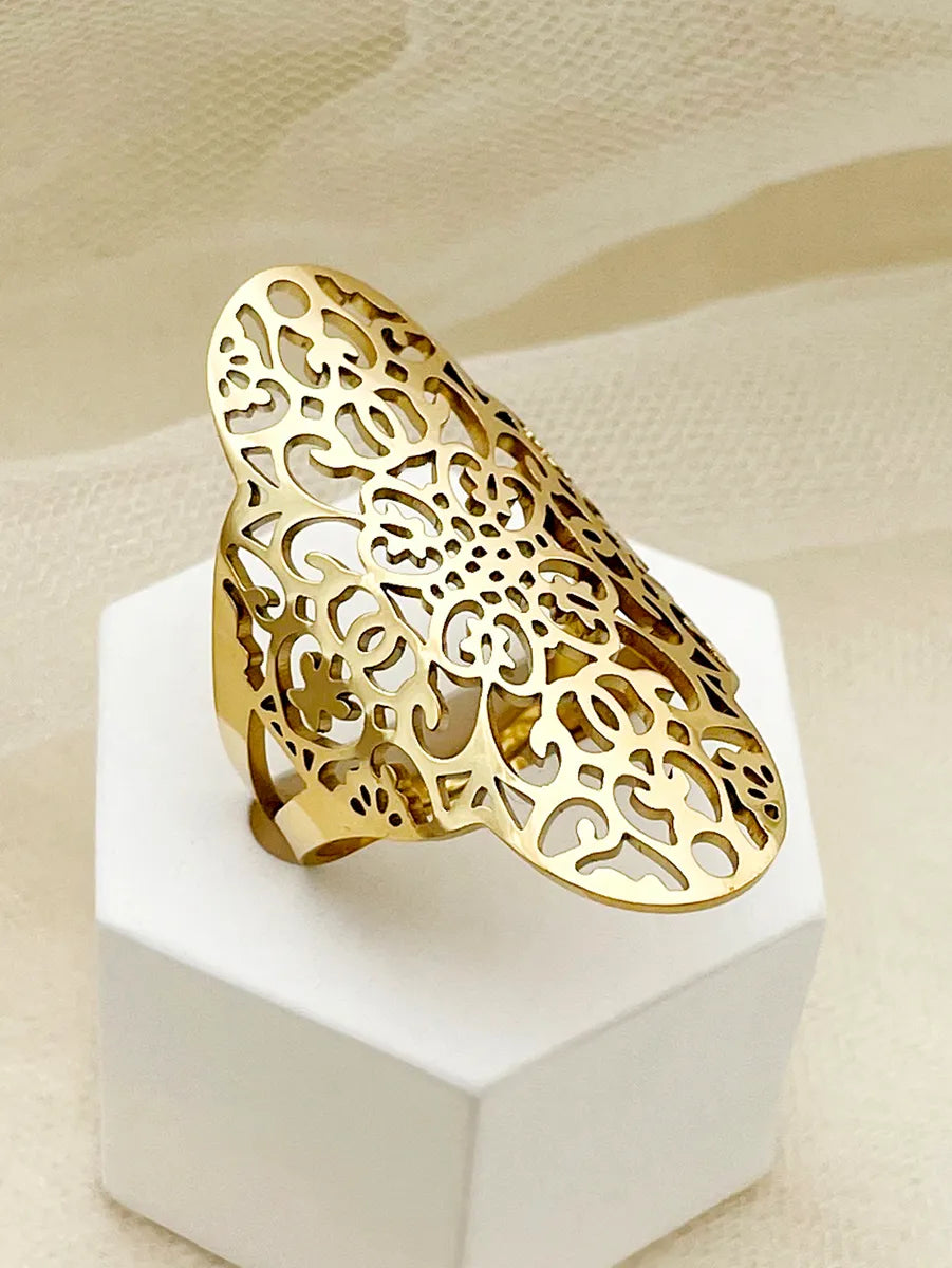 Anillo Dorado Mandala - Ajustable