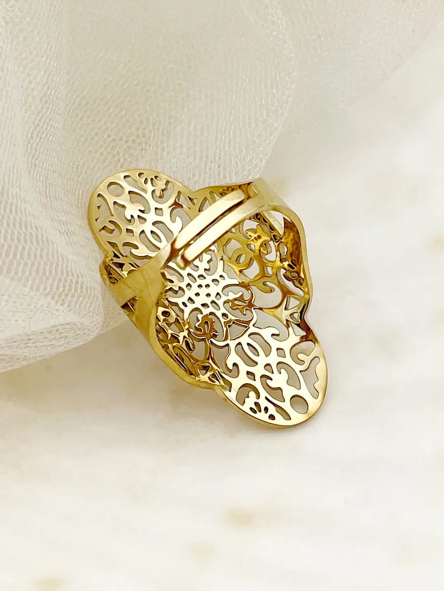 Anillo Dorado Mandala - Ajustable