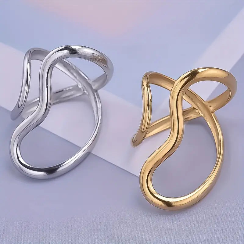 Anillo Plateado Pulgar Silueta