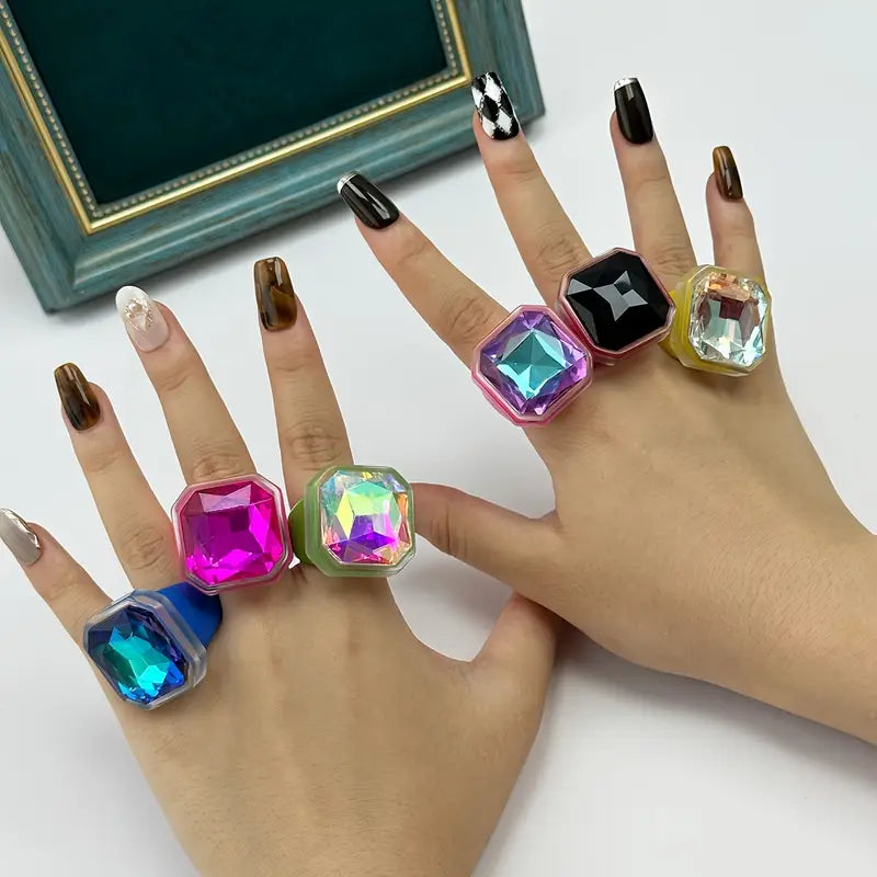 Anillos Resina Coloridos