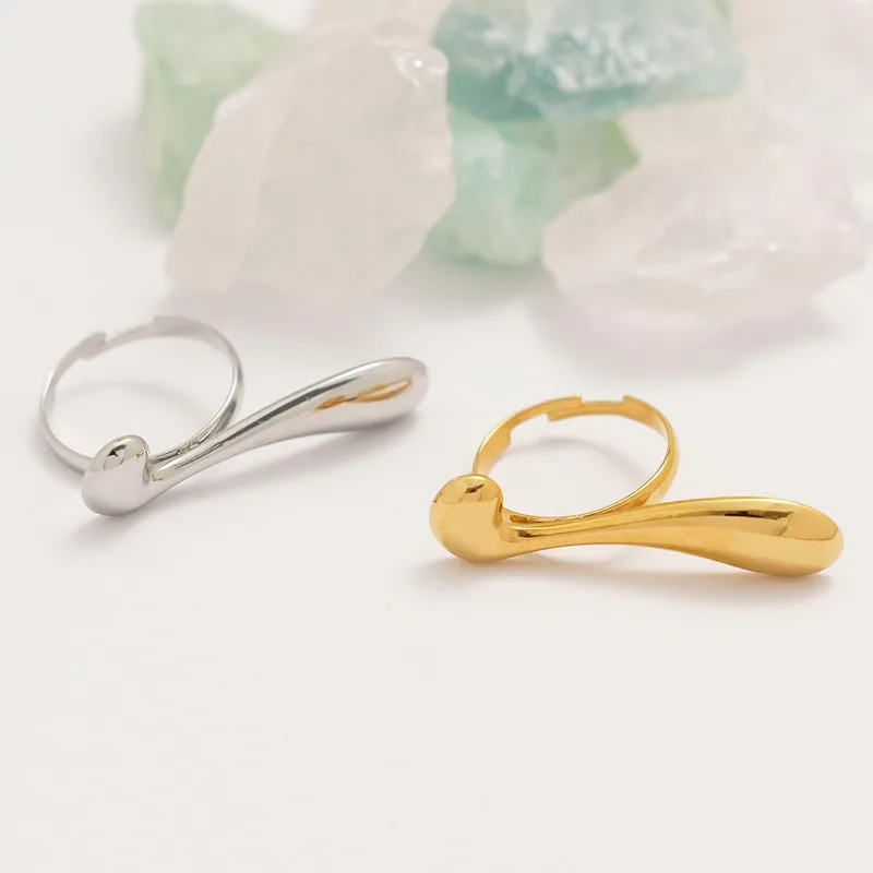 Anillo Dorado Bastón - Ajustable