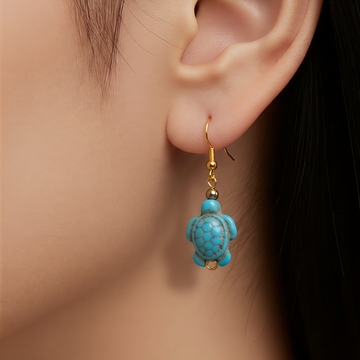 Aretes Tortuga Turquesa