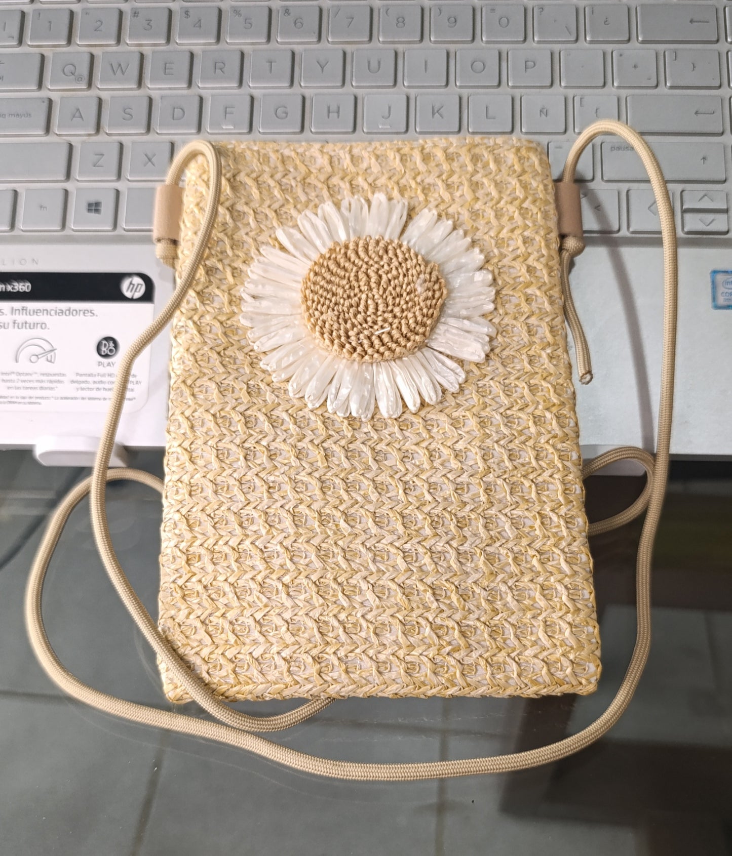 Bolsa Bandolera Tejido Boho para Celular