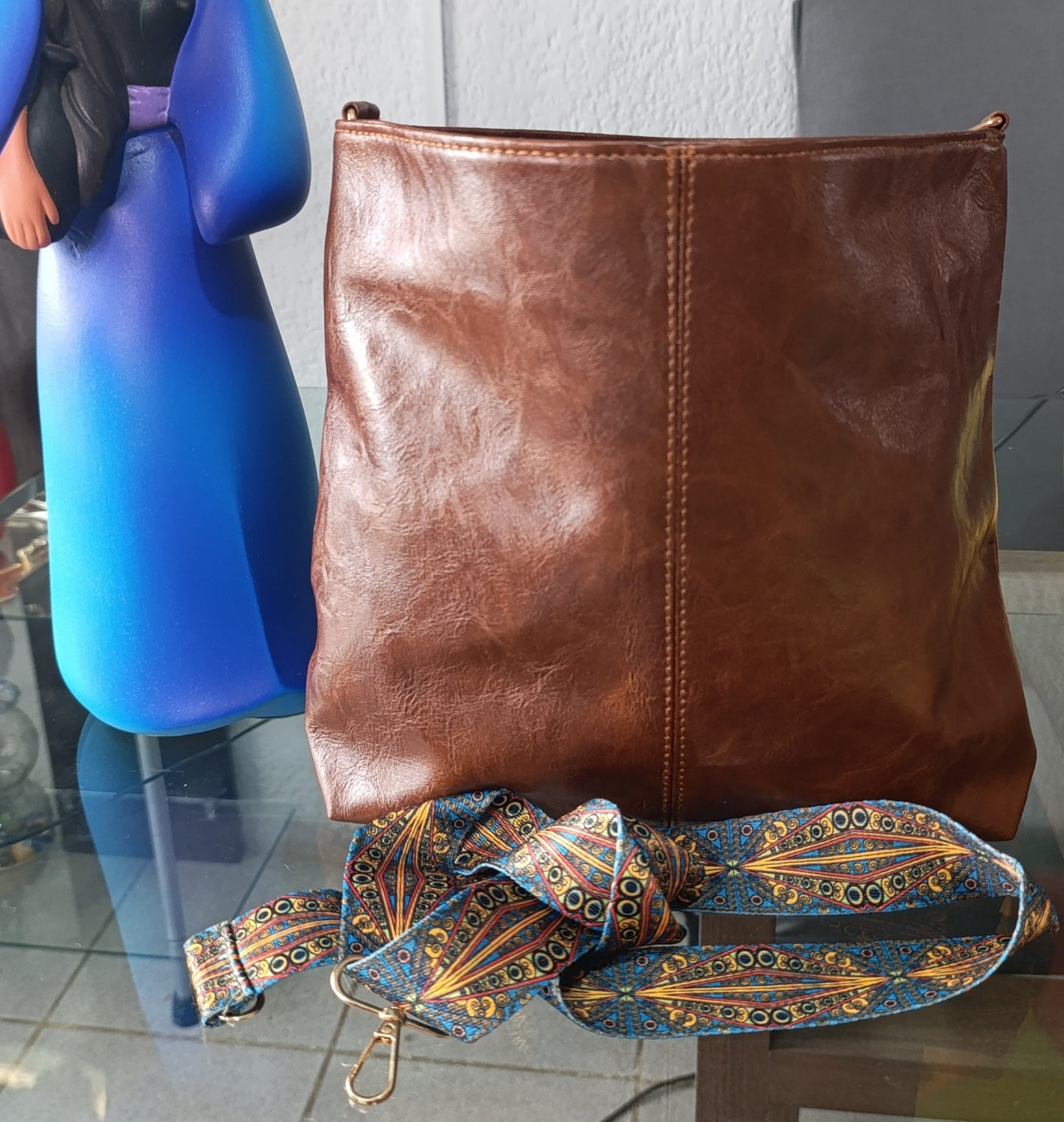 Bolsa Crossbody Marrón