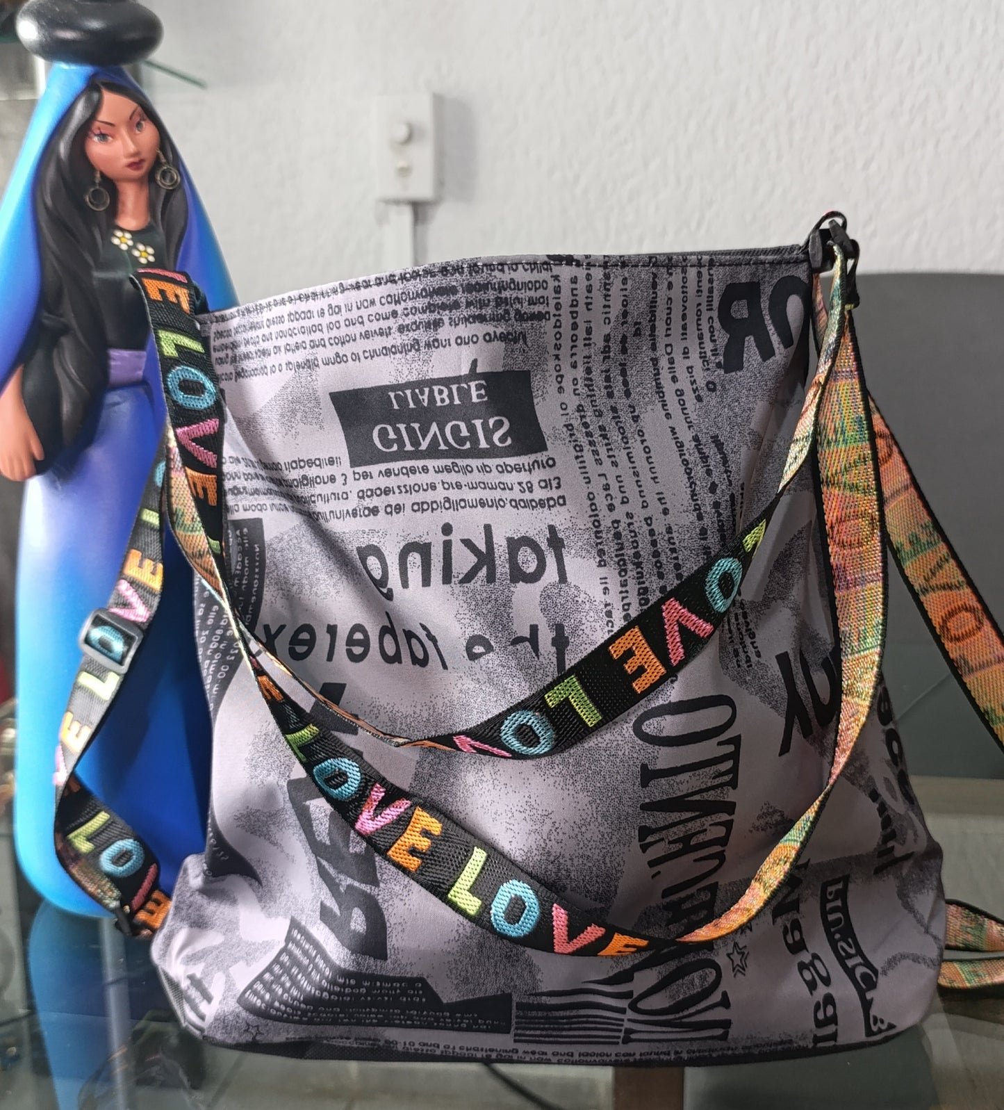 Bolsa Tote Gris