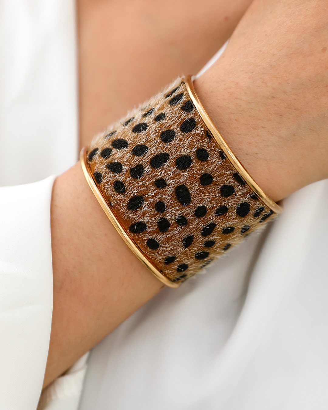 Brazalete Dorado Leopardo
