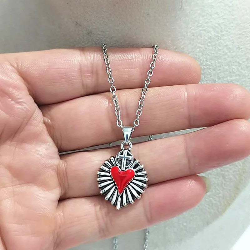 Collar Corazón Rojo