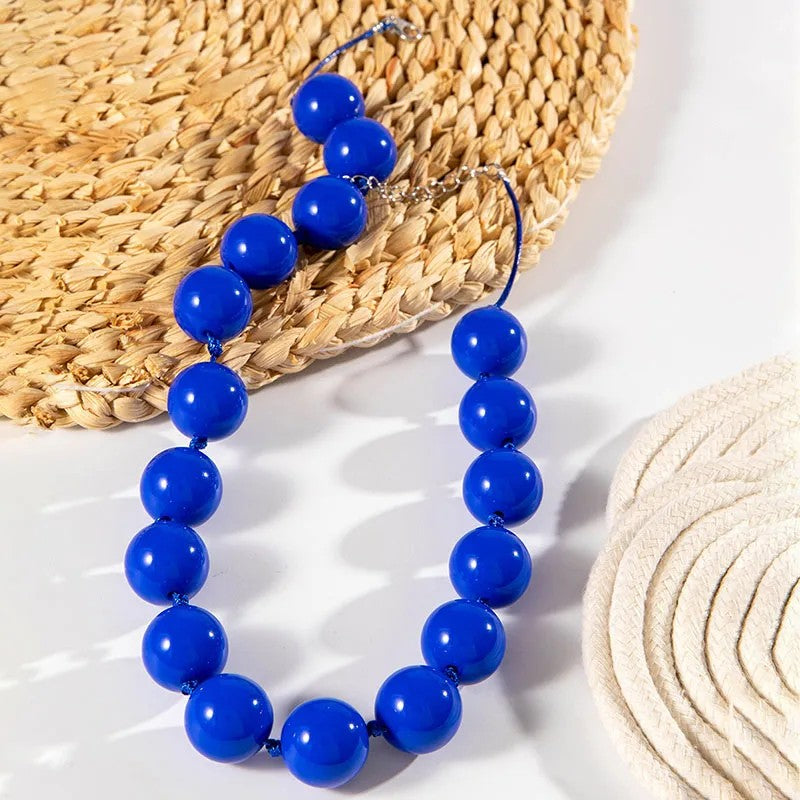 Collar de Cuencas Color Azul