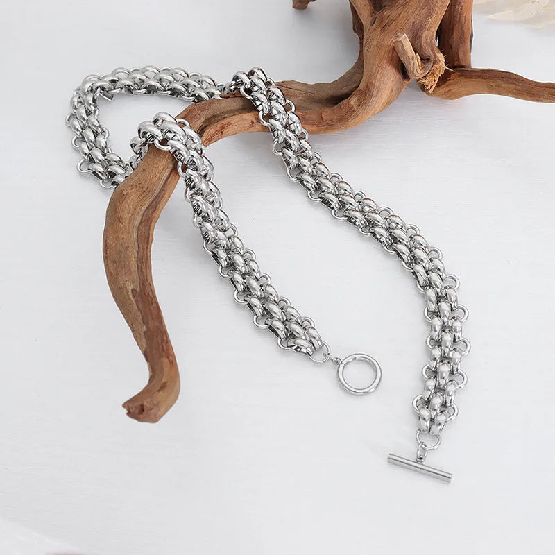 Collar Cadena Plateada