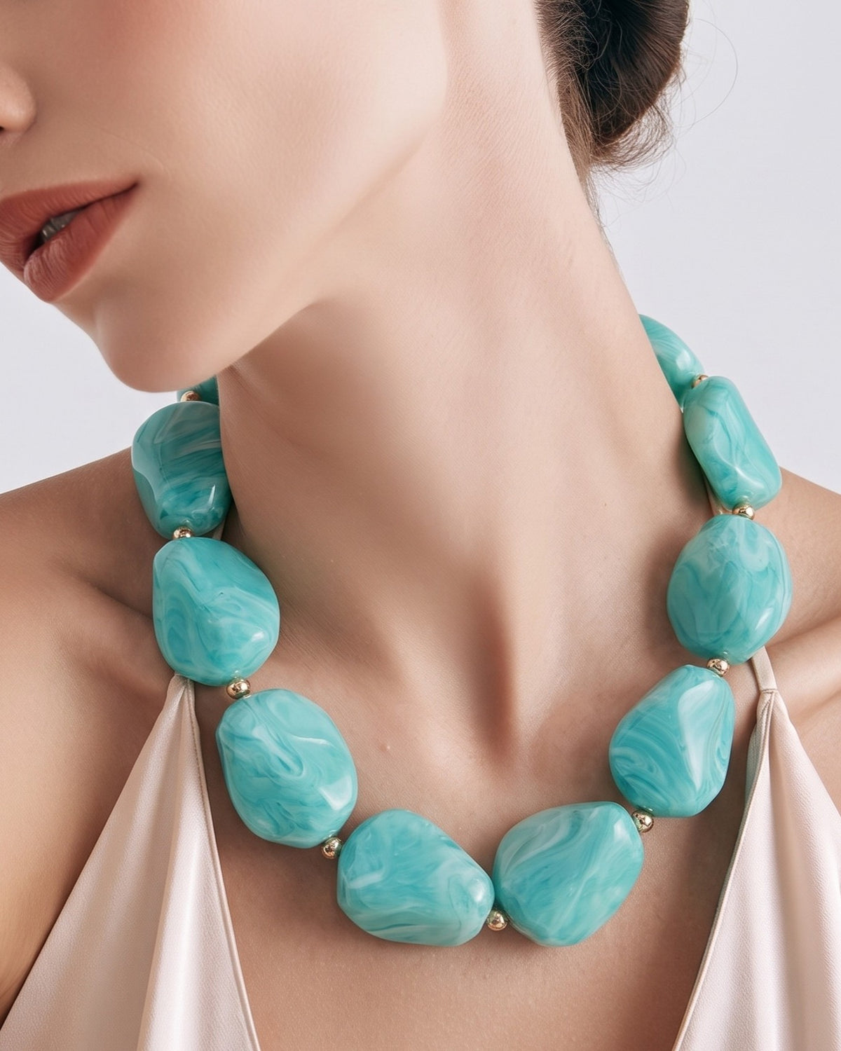Collar Turquesa Patrón Piedra