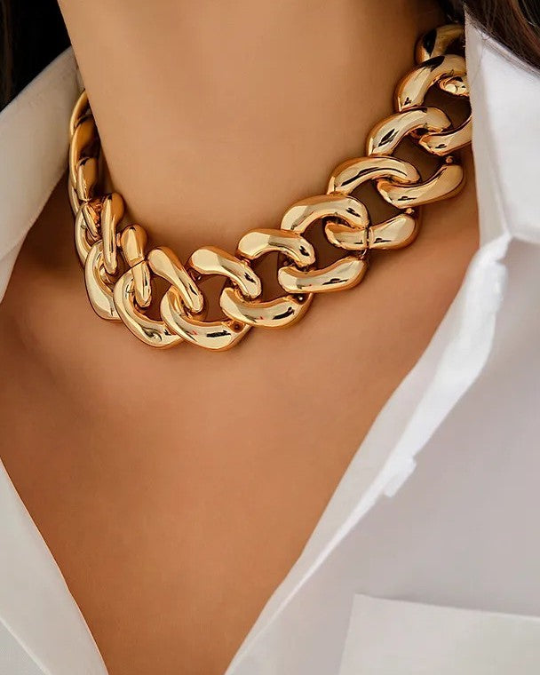 Collar Eslabones Dorados