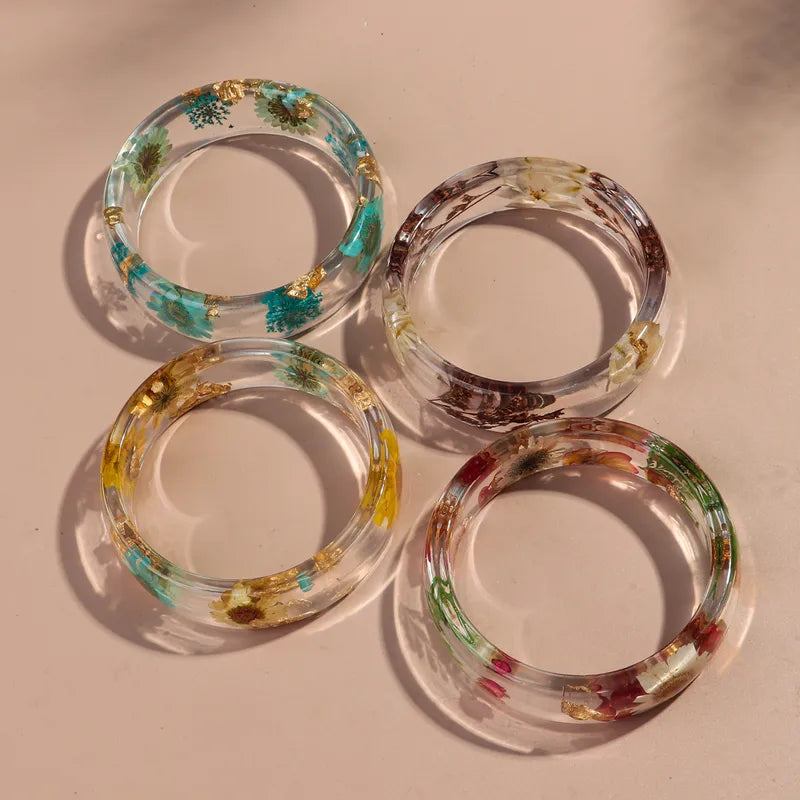 Brazalete Transparente Flores Primavera