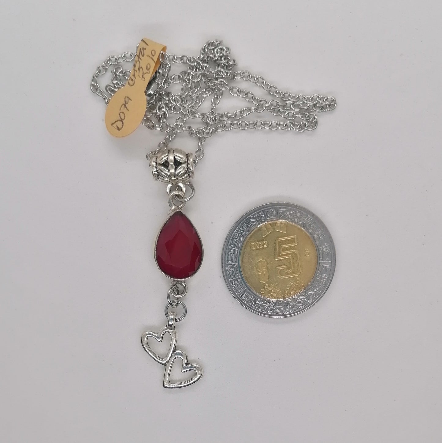 Dije de Berilo Rojo Rubí Gota
