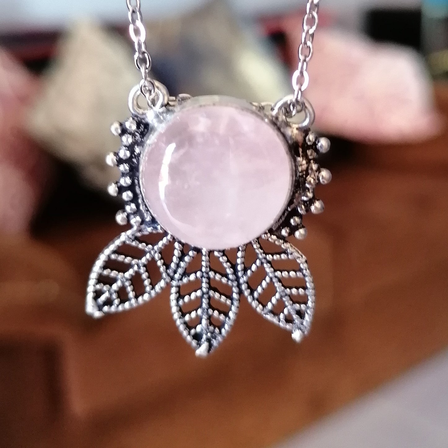 Dije Cuarzo Rosa