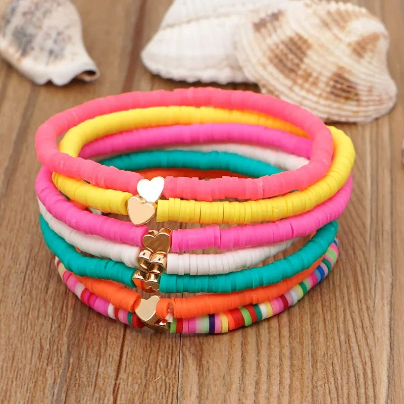Pulseras Múltiples Multicolor