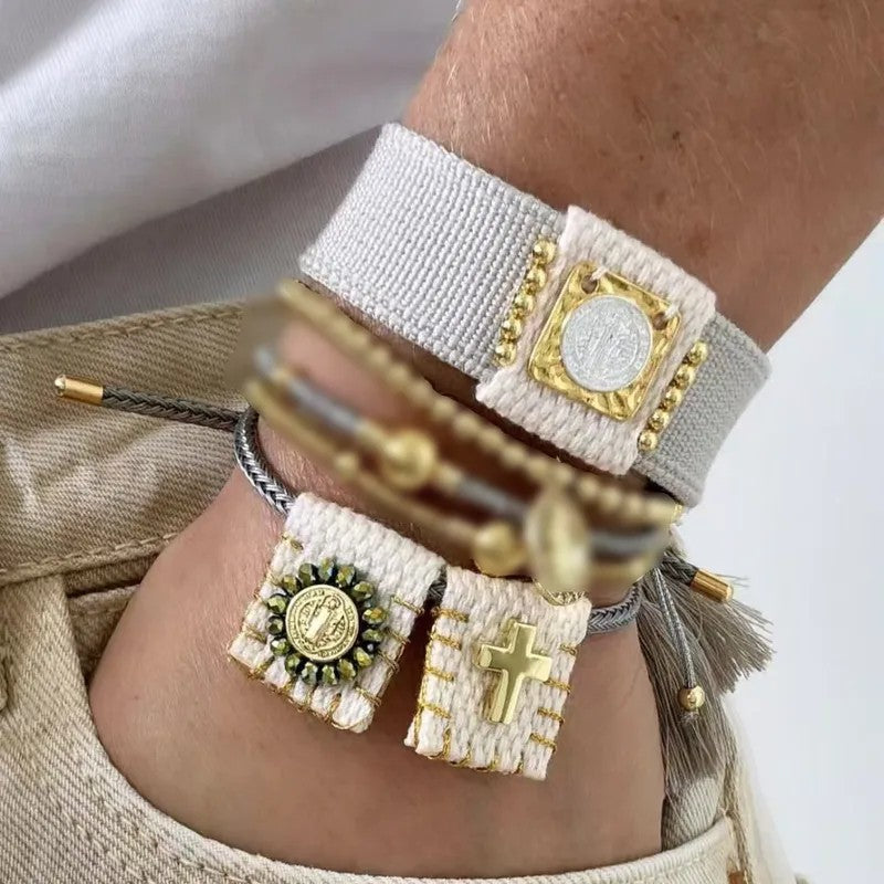Pulsera Nylon Tejida San Benito