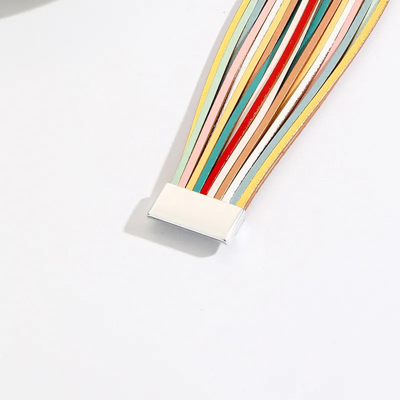 Pulsera Piel Multicolores