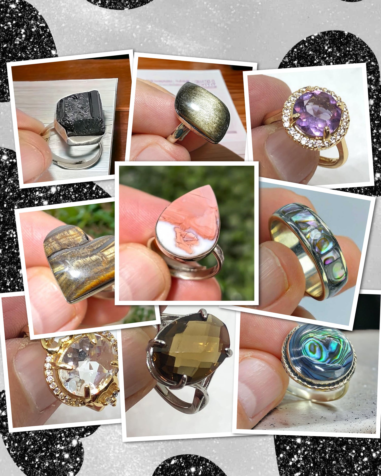 Anillos Piedras Minerales