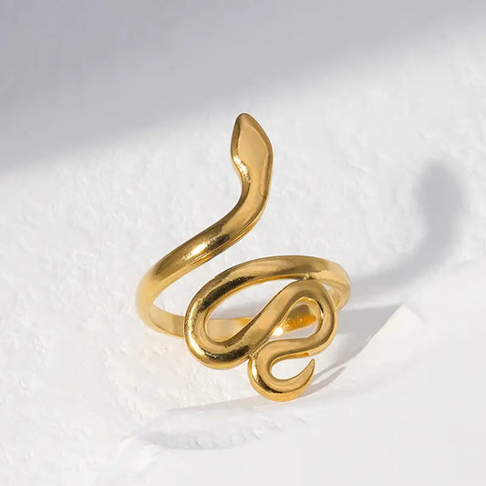 Anillo Dorado Serpiente