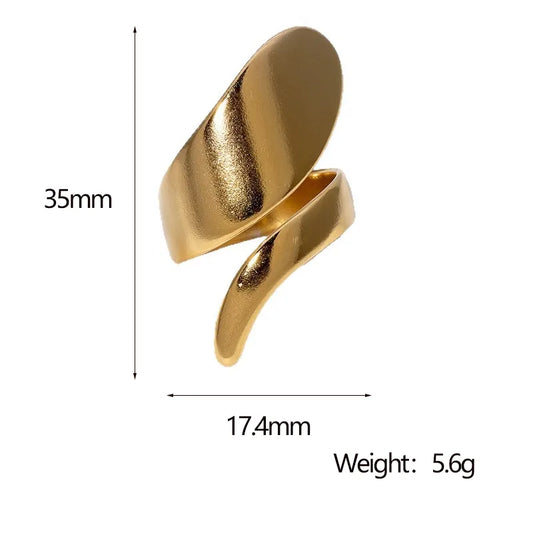 Anillo Dorado Gota - Ajustable