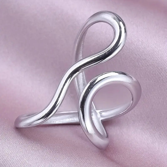 Anillo Plateado Pulgar Silueta