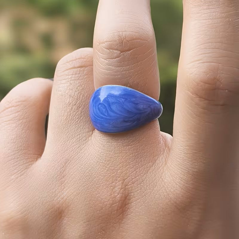 Anillo Azul Forma C - Ajustable