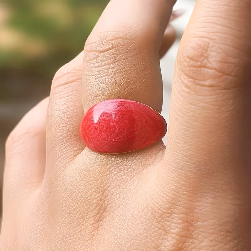 Anillo Rojo Forma C - Ajustable