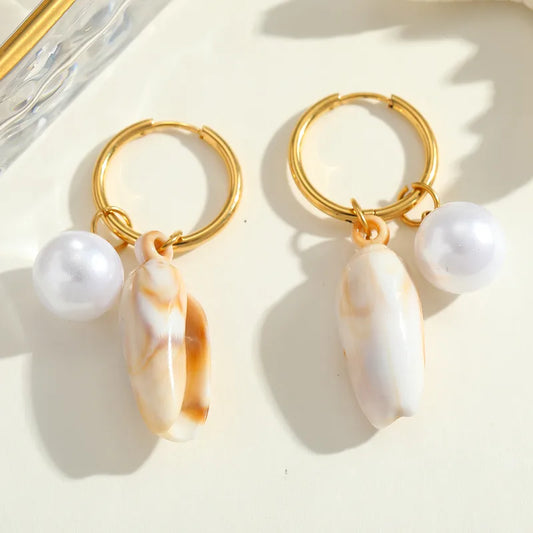 Aretes Dorados Caracol