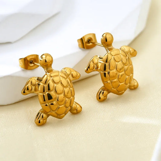 Aretes Dorados Tortugas