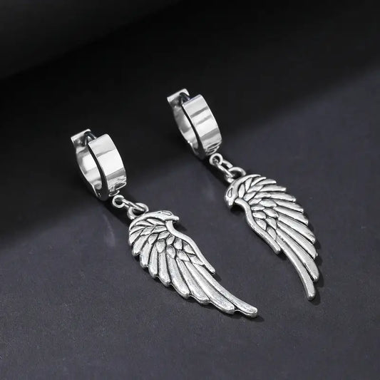 Aretes Plateados de Alas