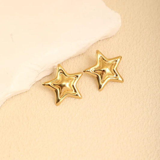 Aretes Dorados Estrella