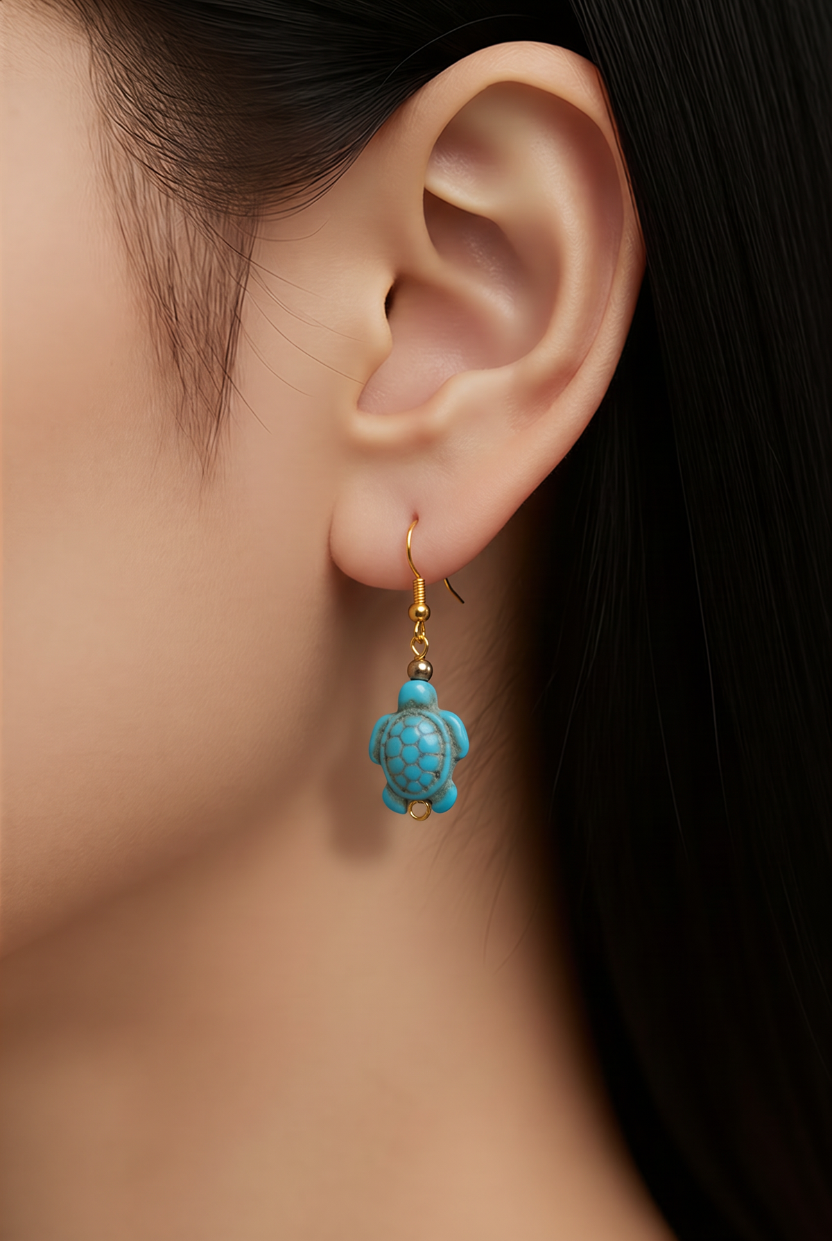 Aretes Tortuga Turquesa