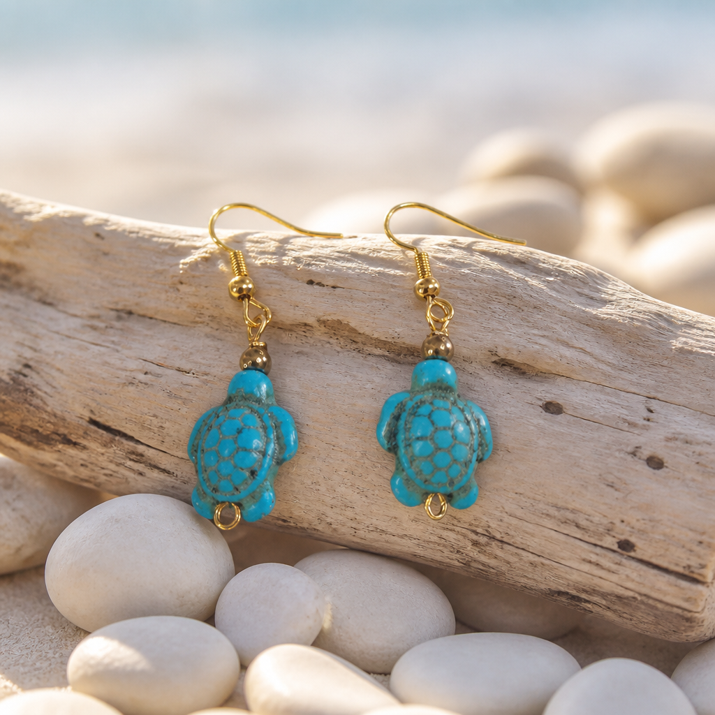 Aretes Tortuga Turquesa