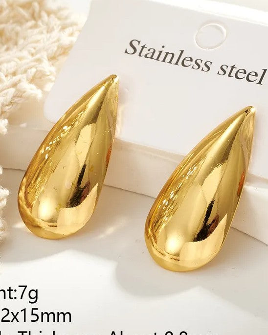 Aretes Dorados Gotas