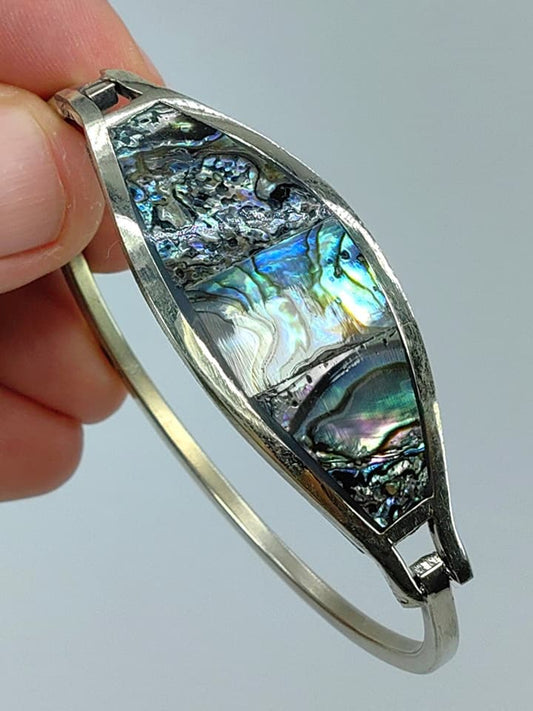 Brazalete de Abulón y Alpaca