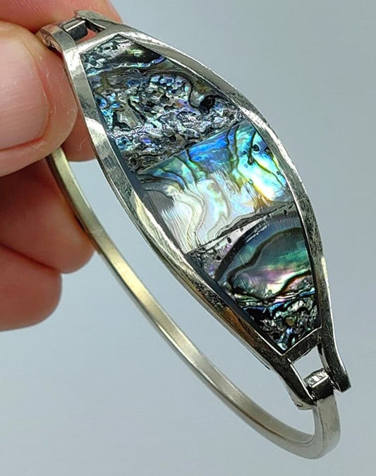Brazalete de Abulón y Alpaca