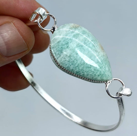 Brazalete Piedra Mineral Amazonita