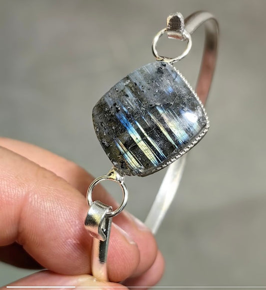 Brazalete Piedra Mineral Labradorita