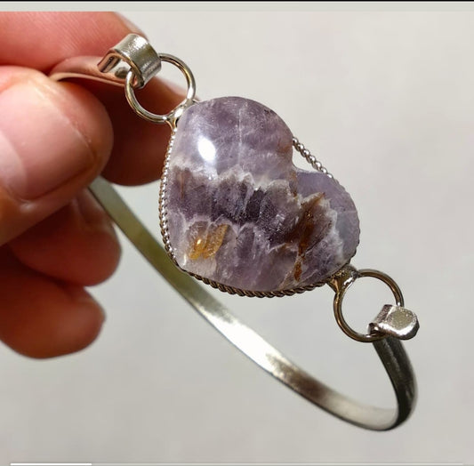 Brazalete Piedra Mineral Amatista