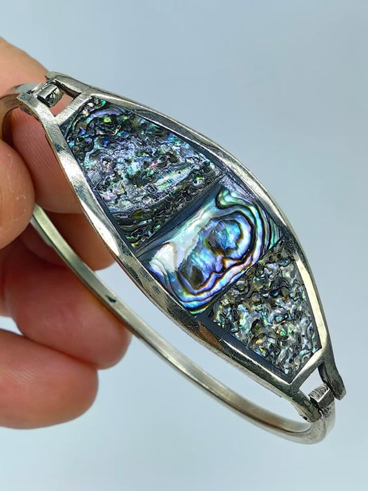 Brazalete de Abulón y Alpaca