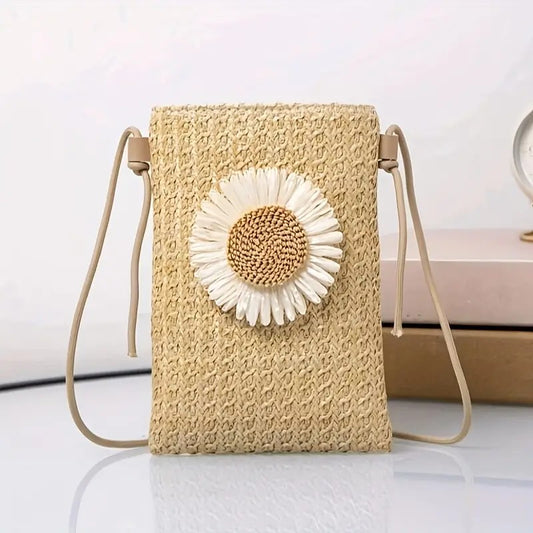 Bolsa Bandolera Tejido Boho para Celular