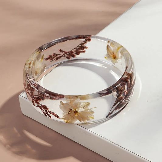Brazalete Transparente Flores Primavera