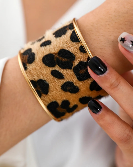 Brazalete Dorado Leopardo