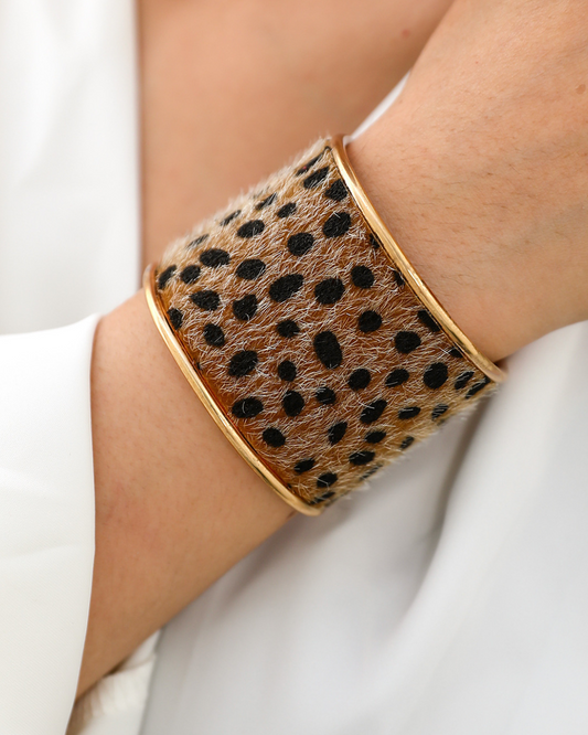 Brazalete Dorado Leopardo