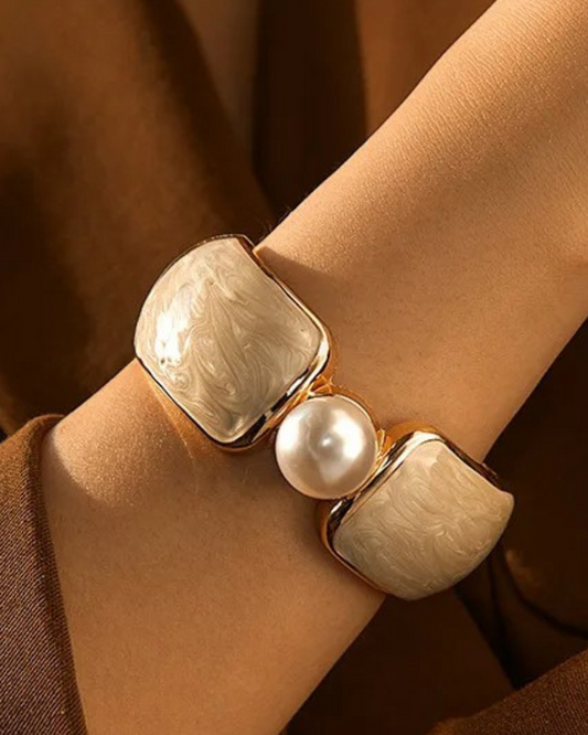 Brazalete Esmaltado Aperlado