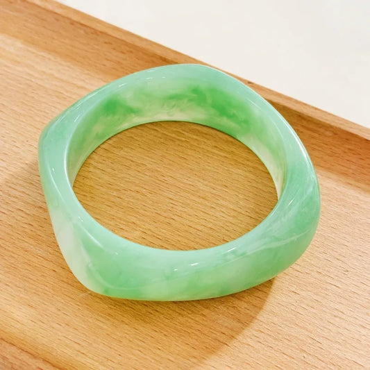 Brazalete Resina Color Verde Claro