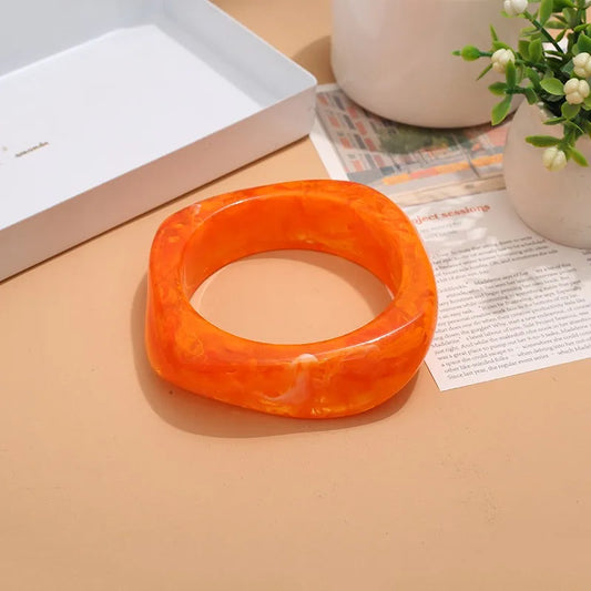 Brazalete Resina Color Naranja
