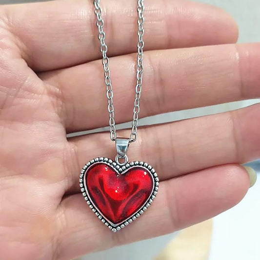 Collar Corazón Rojo